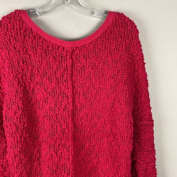 Free People Womens Songbird V-Neck Sweater Size Medium Raglan Sleeve Oversized - Picture 10 of 11